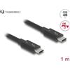DELOCK Thunderbolt 4 Kabel 40 Gbps PD 3.1 240 W 1 m schwarz