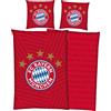 Beronage Biancheria da letto FC Bayern München " 5 stelle rosso " Linon / Renforcé