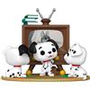Funko Figura POP Momento Disney 101 Dalmatas Rolly Patch & Lucky con TV #1664