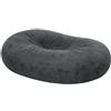 Bananair Pouf lungo gigante finta pelliccia grigio 160 cm