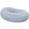 Bananair Pouf lungo gigante finta pelliccia grigio chiaro 160 cm