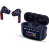 Red Bull Racing Auricolari in-ear wireless, TWS ANC ENC, display LED, blu