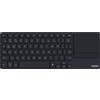 RAPOO Tastiera wireless multimediale in metallo per Smart TV RAPOO E2810M, nera, DE