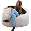 Bananair Pouf in velluto a coste BANANAIR 100 cm beige