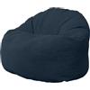 Bananair Pouf in velluto a coste spesso BANANAIR 100 cm blu scuro