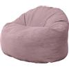 Bananair Pouf in velluto a coste spesso 100 cm violett