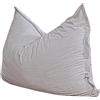 Bananair Pouf in velluto a coste BANANAIR 180 x 140 cm grigio chiaro