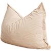 Bananair Pouf in velluto a coste BANANAIR 180 x 140 cm bianco sporco