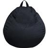 Bananair Pouf sacco nero 120 x 100 cm