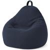 Bananair Pouf sacco in velluto a coste BANANAIR 120 x 100 cm blu scuro