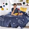 HAPPY FRIDAY S.L. Set copripiumino Starspace 2 pezzi 155 x 220 cm 100% cotone Europe
