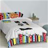 HAPPY FRIDAY S.L. Set copripiumino Bat 2 pezzi 155 x 220 cm 100% cotone Europe