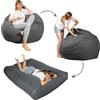 Bananair Pouf letto convertibile 2in1 grigio scuro