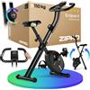 ZIPRO Cyclette Eclipse X Cyclette pieghevole salvaspazio Ergometro magnetico Bicicletta fitness Attrezzo cardio fitness Pulsazioni Silenziosa Anziani 110 kg