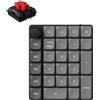 Keychron Tastiera numerica Keychron K0 Max QMK - Tastiera meccanica senza fili - Numpad numerico, programmabile, interruttore Milk POM rosso