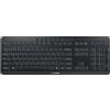 CHERRY Tastiera Stream definitiva, cablata e wireless, USB + RF Wireless + Bluetooth, interruttore a forbice, QWERTY, LED, nero