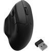 Keychron M7-A23, per destrimani e mancini, ottico, RF Wireless + Bluetooth + USB Type-C, 30000 DPI, nero