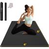 CAMBIVO Tappetino Palestra Grande 183x122cm, 6mm/8mm/10mm/12mm Yoga Mat TPE Extra Largo Antiscivolo, Materassino Pilates per Fitness Esercizi Workout Casa