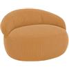Bananair Pouf XXL sfoderabile in velluto a coste BANANAIR 110x100 cm giallo