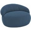 Bananair Pouf XXL sfoderabile in velluto a coste BANANAIR 110x100 cm blu scuro