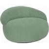 Bananair Pouf XXL sfoderabile in velluto a coste BANANAIR 110x100 cm verde