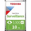 Toshiba S300 AI - Disco rigido - Sorveglianza - 10 TB - Interno - 3,5" (8,9 cm)