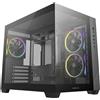 DeepCool CG330 3F, torre, PC, nero, ITX, micro ATX, acrilonitrile-butadiene-stirene (ABS), SPCC, vetro temperato, 16,4 cm