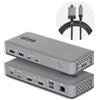 StarTech.com Docking Station USB-C Dual Monitor, HDMI 4K 60Hz, Ricarica Laptop 100W, Ethernet 1GbE, Senza Driver, Dock Multi-Monitor per Windows