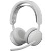 Logitech Zone Wireless 2 ES, Cablato e wireless, Chiamate/musica, 212 g, Cuffie con microfono, Bianco
