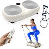Mobiclinic Piattaforma vibrante Mobiclinic 150 kg 99 velocità 9 programmi Fasce elastiche Schermo e telecomando Bianco Karol