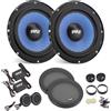 Pyle Set di altoparlanti per auto Pyle 15,2 cm x 20,3 cm, altoparlanti a 3 vie, 360 W, 91 dB, altoparlanti da incasso con bobina ASV, altoparlanti per auto