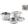 H&H Genesis h&h Batteria in acciaio inox a 5 pezzi