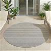 Carpetsale24 Tappeto da Esterno Impermeabile e Resistente ai Raggi UV Ideale Cucina Balcone Terrazza Giardino Soggiorno Dimensioni: 120 cm Rotondo