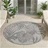 Carpetsale24 Tappeto da Esterno Impermeabile e Resistente ai Raggi UV Ideale Cucina Balcone Terrazza Giardino Soggiorno Dimensioni: 120 cm Rotondo
