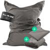 DS Produkte Pouf Lumaland 380 l grigio + rivestimento in velluto a coste