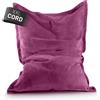 Lumaland Pouf LUMALAND Classic XXL Cord 380 L - 140 x 180 cm - con rivestimento lavabile