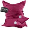 Lumaland Pouf Lumaland 380 l rosso vino + rivestimento in velluto a coste