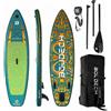 Boudech Stand Up Paddle Board Flatwater/Touring - Tavola da SUP gonfiabile 300X75X15 cm con pagaia regolabile, cavigliera, gonfiatore, kit riparazione e borsa da trasporto. Peso Max 140kg