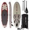 Boudech Stand Up Paddle Board Allround - Tavola da SUP gonfiabile 275X80X15 cm con pagaia, cavigliera, gonfiatore, kit riparazione e borsa da trasporto. Idonea per principianti. Peso Max 140kg