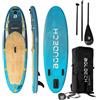 Boudech Stand Up Paddle Board Allround - Tavola da SUP gonfiabile 275X80X15 cm con pagaia, cavigliera, gonfiatore, kit riparazione e borsa da trasporto. Idonea per principianti. Peso Max 140kg