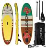 Boudech Stand Up Paddle Board Allround - Tavola da SUP gonfiabile 275X80X15 cm con pagaia, cavigliera, gonfiatore, kit riparazione e borsa da trasporto. Idonea per principianti. Peso Max 140kg
