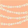 LUTER 4pcs Banner Margherite, Decorazioni Festa Margherita Carina Striscioni Festa Margherita Primavera Striscioni Fiore Margherita per Compleanno Nursery Party Home Decor