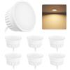 BOYIR 6x Modulo LED Ultrapiatto ø50x23mm 5W 500LM 220-240V Luce Bianca Calda 3000K Sostituzione per MR16 GU10, IP44, 120° Angolo del Fascio, per Faretti da Incasso a Soffitto Plafoniere