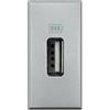 BTicino Axolute Caricatore USB con tensione 5 Vd.c., Grigio