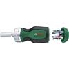 Bosch Home and Garden Cacciavite a Cricchetto con 6 Bit, Compatto Coppia Elevata per Un Fissaggio Potente, Bit in Dotazione, Ergonomico, Portabit Magnetico