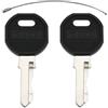 Fashunwell 2 chiavi di ricambio EK333, 333, 1108-1-1, 1108-U35, compatibili con armadi EMKA, APC, Hoffman, adatte a cilindri di serratura EK333