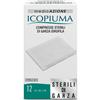 Icopiuma Garza compressa idrofila 36x40 cm - Compresse sterili per la medicazione, 12 pezzi