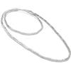 VLNET Vestopazzo collana bracciale snake piccolo in ottone riciclato e placcato in argento.Nickel tested.LAvorazione artigianale (Argento)