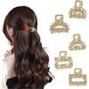 BSITSSS 5 Pezzi Mini Mollette Capelli Donna, Metallo Pinzette Capelli, Perle Mollette Capelli Donna, Diamanti Cristallo Piccole Pinze per Capelli, Mollette Capell per Donne e Ragazze