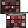 UCANBE Palette Ombretti 15 Colori - Ombretto Occhi Colorati Impermeabile, Durevole, Palette Occhi Setoso Altamente Pigmentato (Rosso)